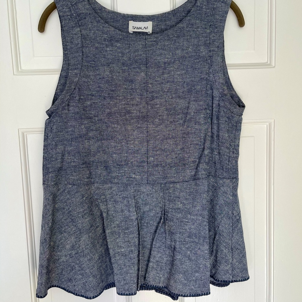 Anthropologie Linen Blouse